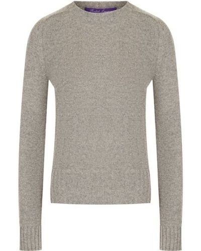Однотонный пуловер из смеси шерсти и кашемира Ralph Lauren - Серый