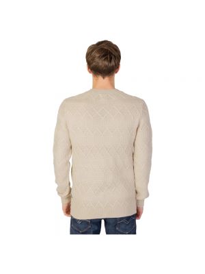 Sweter z okrągłym dekoltem Only & Sons beżowy
