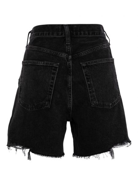 Shorts en coton Agolde noir