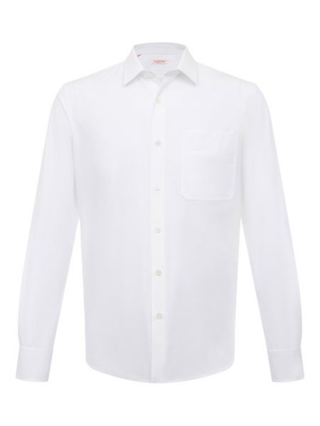 Хлопковая рубашка Valentino белая