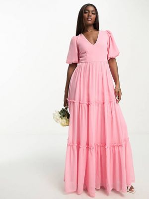 Длинное платье Anaya розовое
