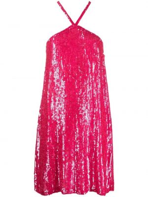 Мини рокля с пайети P.a.r.o.s.h. розово