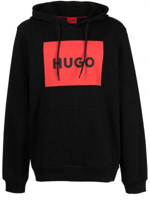 Raštuotas džemperis su gobtuvu Hugo