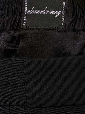 Spodnie z niską talią wełniane Alexander Wang czarne