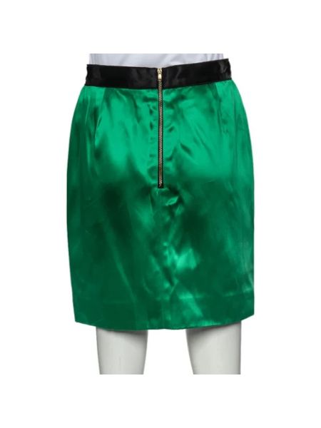 Falda de raso Dolce & Gabbana Pre-owned verde