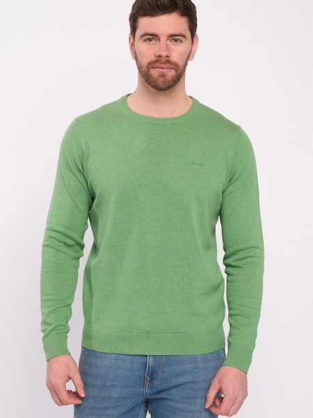 Хлопковый свитер Lee Cooper зеленый