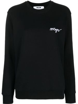 Trykt bomull sweatshirt Msgm svart