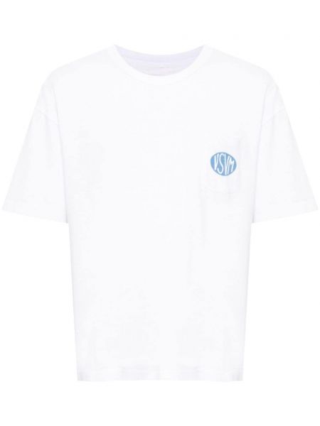 Тениска с принт Visvim бяло