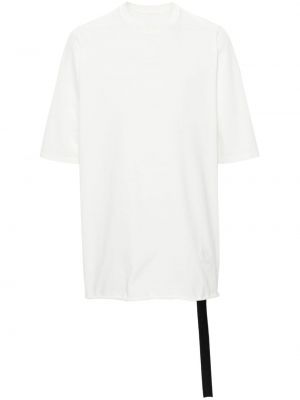 Βαμβακερή μπλούζα με στρογγυλή λαιμόκοψη Rick Owens Drkshdw λευκό
