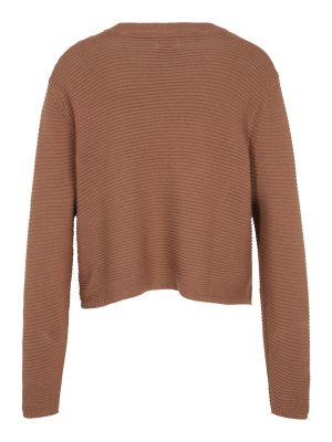 Памучен пуловер Cotton On кафяво