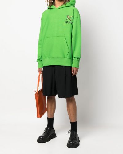 Kapučdžemperis ar izšuvumiem Kenzo zaļš