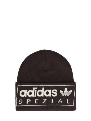 Вълнена шапка Adidas Originals черно