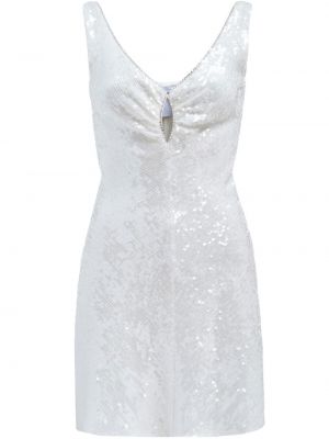 Мини рокля с кристали Markarian бяло