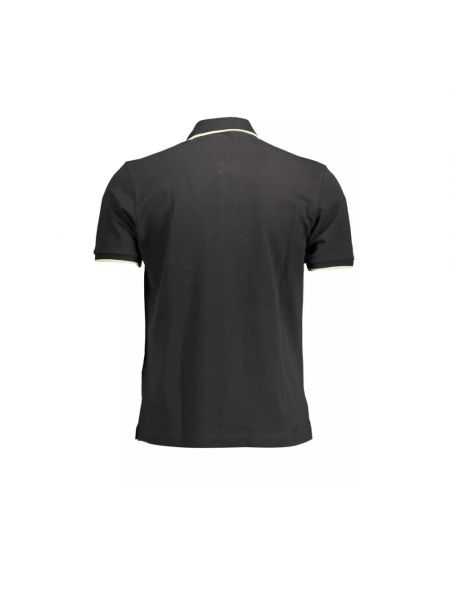 Camiseta con bordado de algodón manga corta La Martina negro