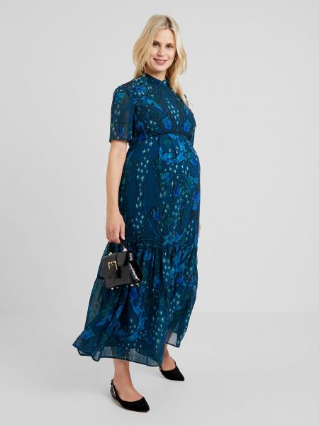 Sukienka długa Hope & Ivy Maternity niebieska