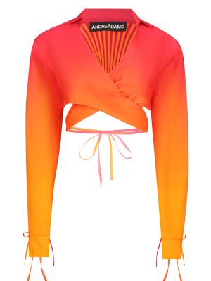 Рубашка Andreadamo оранжевая