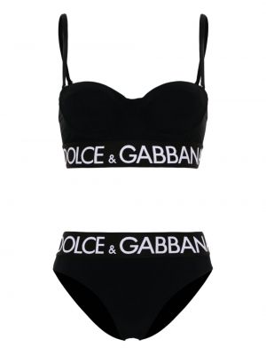 Bikini Dolce And Gabbana czarny