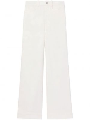 Памучни широки панталони тип „марлен“ Proenza Schouler White Label бяло