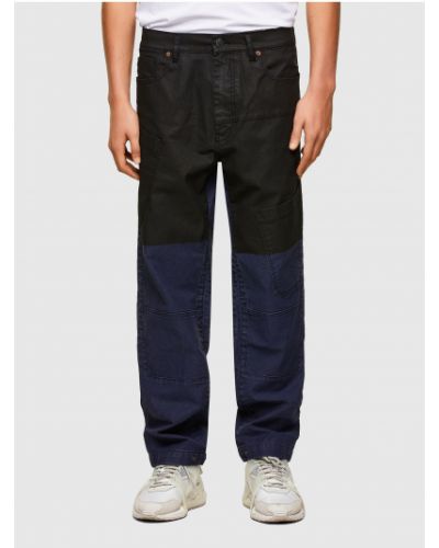 Priliehavé džínsy s rovným strihom Diesel modrá
