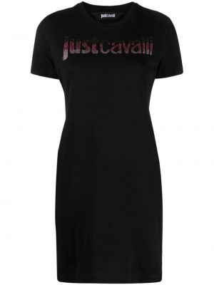 Bavlněné tričko Just Cavalli černé