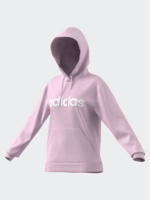 Mikina s kapucí Adidas růžová