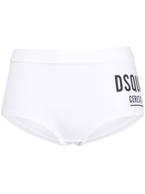 Trykt shorts Dsquared2 hvit