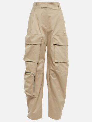 Pantalones cargo de algodón Brunello Cucinelli beige