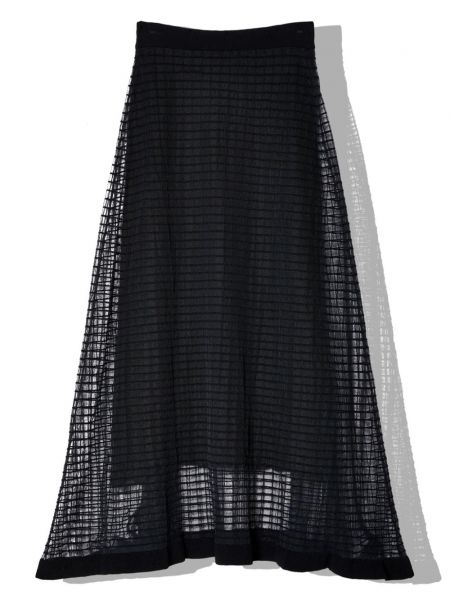 Průsvitné midi sukně Cecilie Bahnsen černé