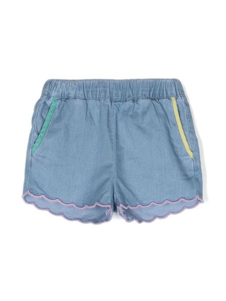 Bomuld shorts for piger Stella Mccartney Kids blå