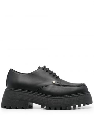 Pantofi loafer cu șireturi din dantelă chunky Chiara Ferragni negru