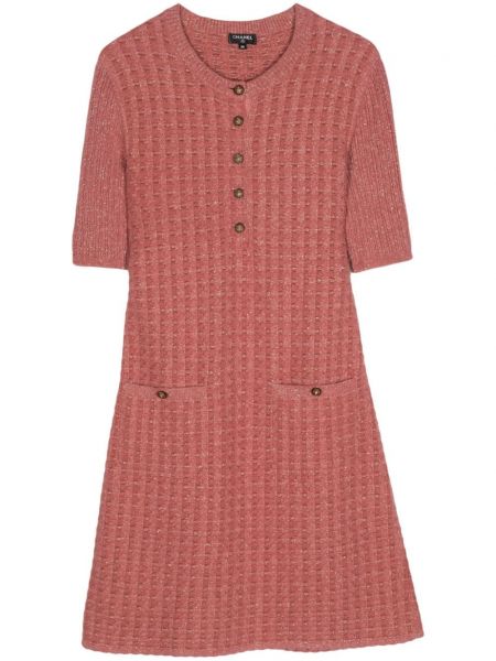 Robe droite Chanel Pre-owned rose