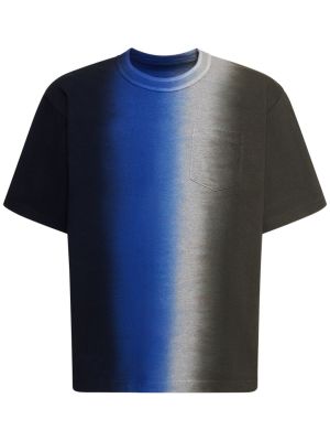 Camiseta de algodón de tela jersey tie dye Sacai