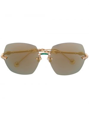 Elie Saab oversized sunglasses - Or