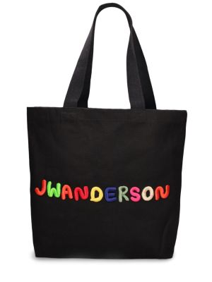 Nakupovalna torba Jw Anderson črna