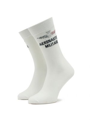 Ψηλές κάλτσες Aeronautica Militare λευκό