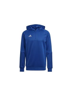 Mikina s kapucí Adidas modrá