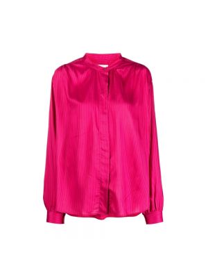 Koszula w paski Isabel Marant różowa
