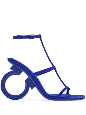 Sandales à bouts ouverts Ferragamo bleu