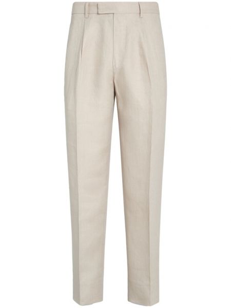 Pantalon droit en lin Zegna