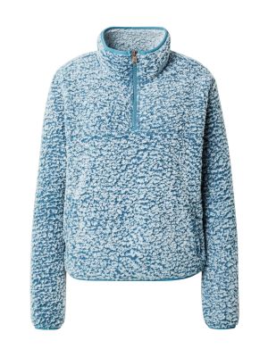 Меланжов пуловер с качулка Protest синьо