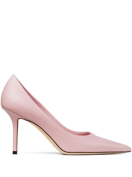 Escarpins en cuir Jimmy Choo rose