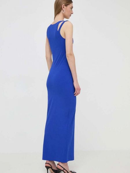 Testhezálló hosszú ruha Patrizia Pepe kék