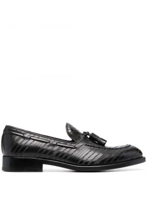 Skinn loafers Fratelli Rossetti svart