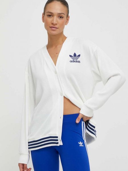 Biały kardigan Adidas Originals