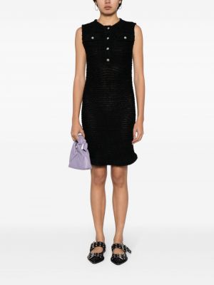 Sukienka bez rękawów tweedowa Chanel Pre-owned czarna