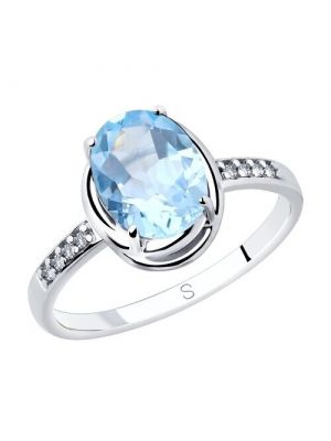 Кольцо Diamant-оnline серебряное