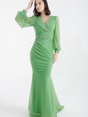 Zielona sukienka wieczorowa Lafaba