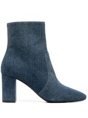 Ankle boots Saint Laurent niebieskie