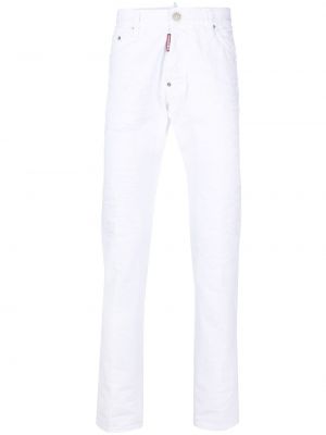 Jeans med normal passform Dsquared2 hvit