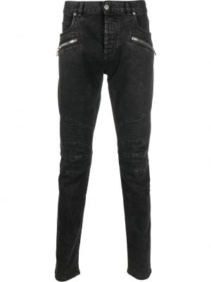 Skinny jeans Balmain svart